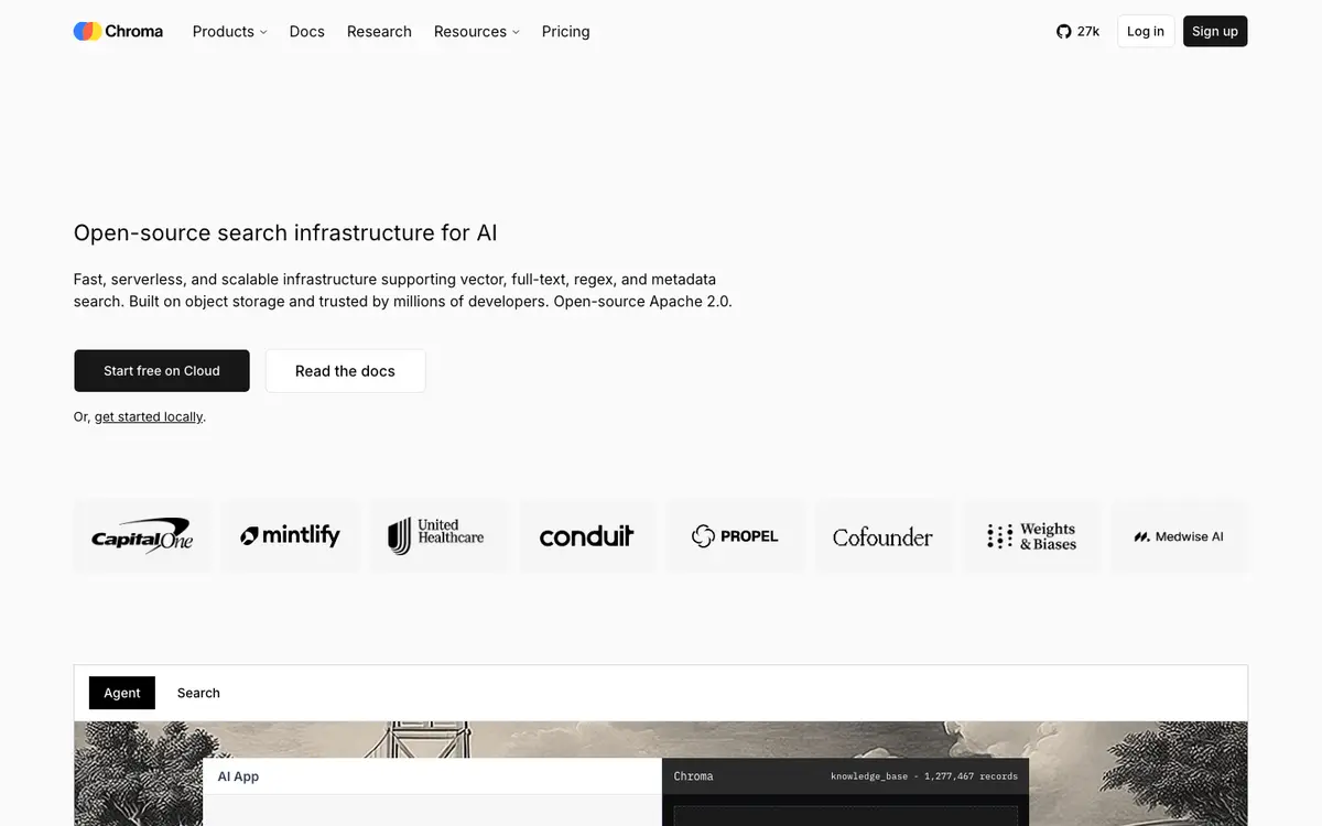 Chroma homepage screenshot