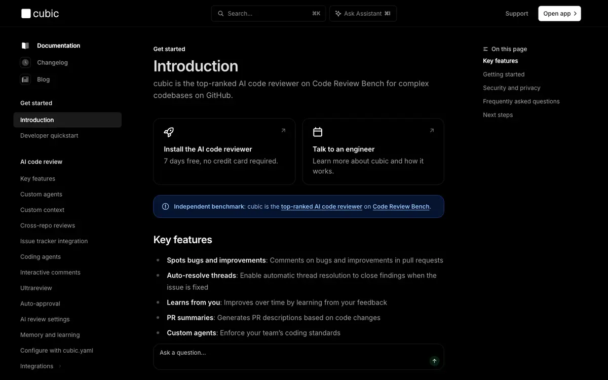 cubic docs screenshot