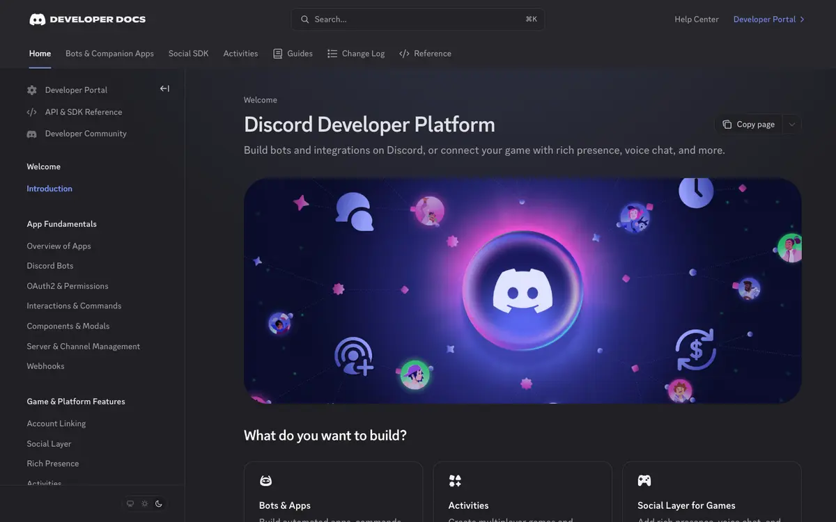Discord docs screenshot