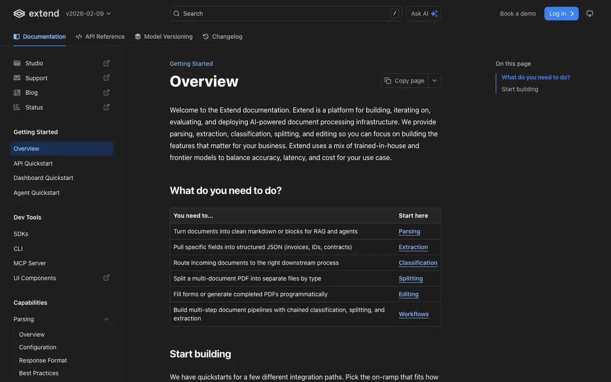 Extend docs screenshot