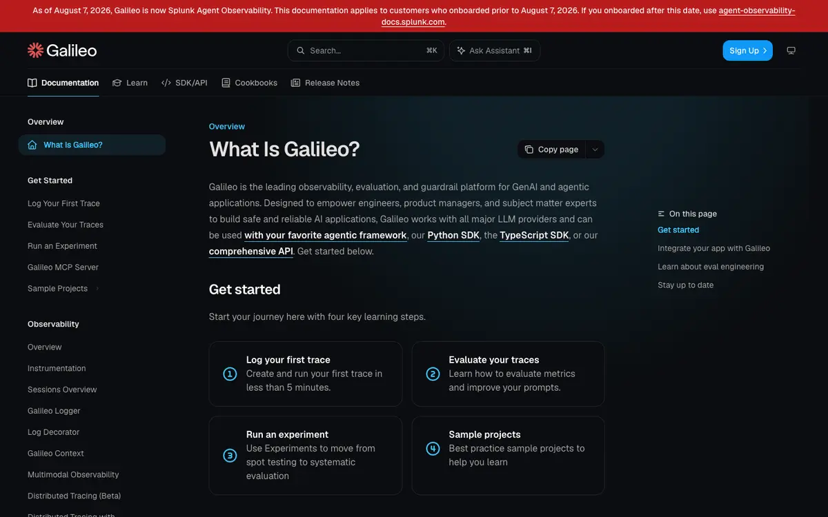 Galileo docs screenshot