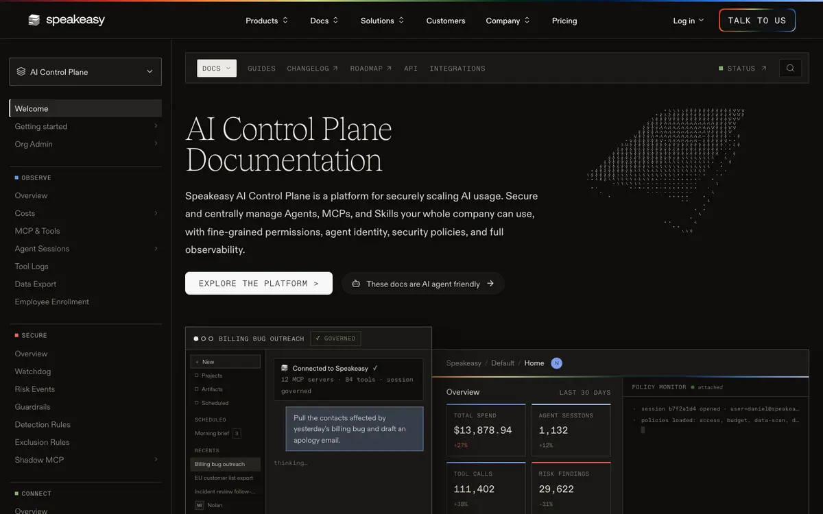 Gram (Speakeasy) docs screenshot