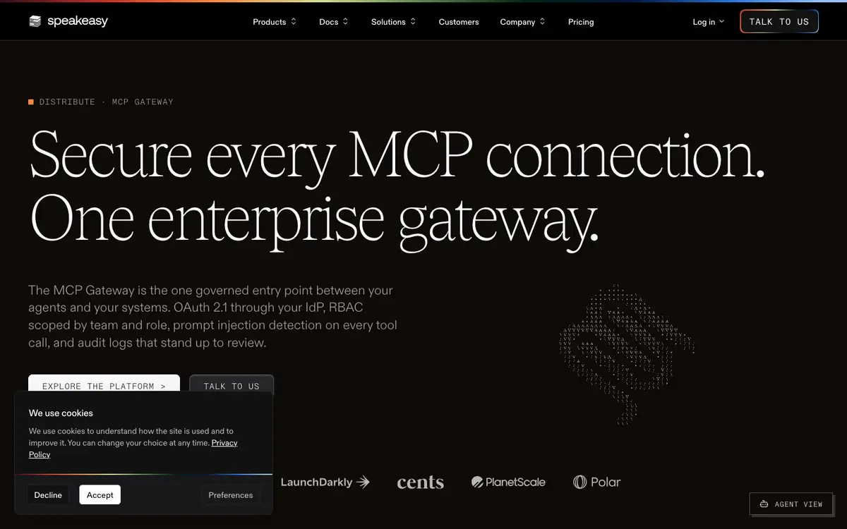 Gram (Speakeasy) homepage screenshot