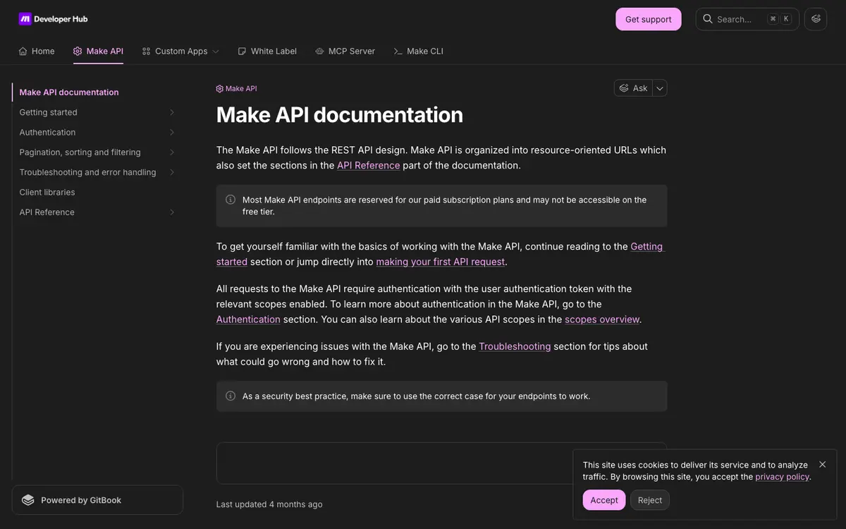 Make docs screenshot
