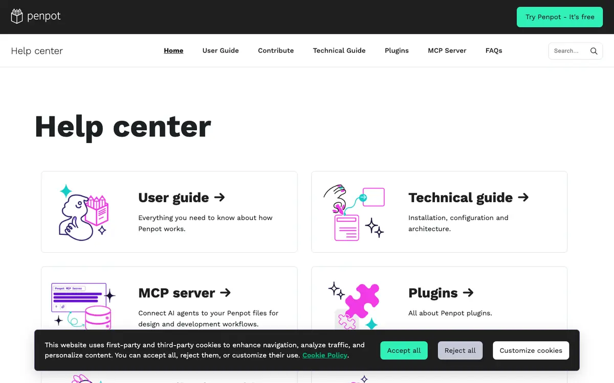 Penpot docs screenshot