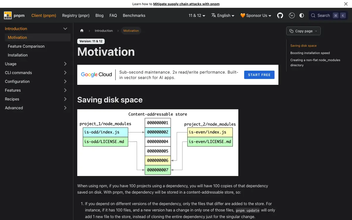 pnpm docs screenshot