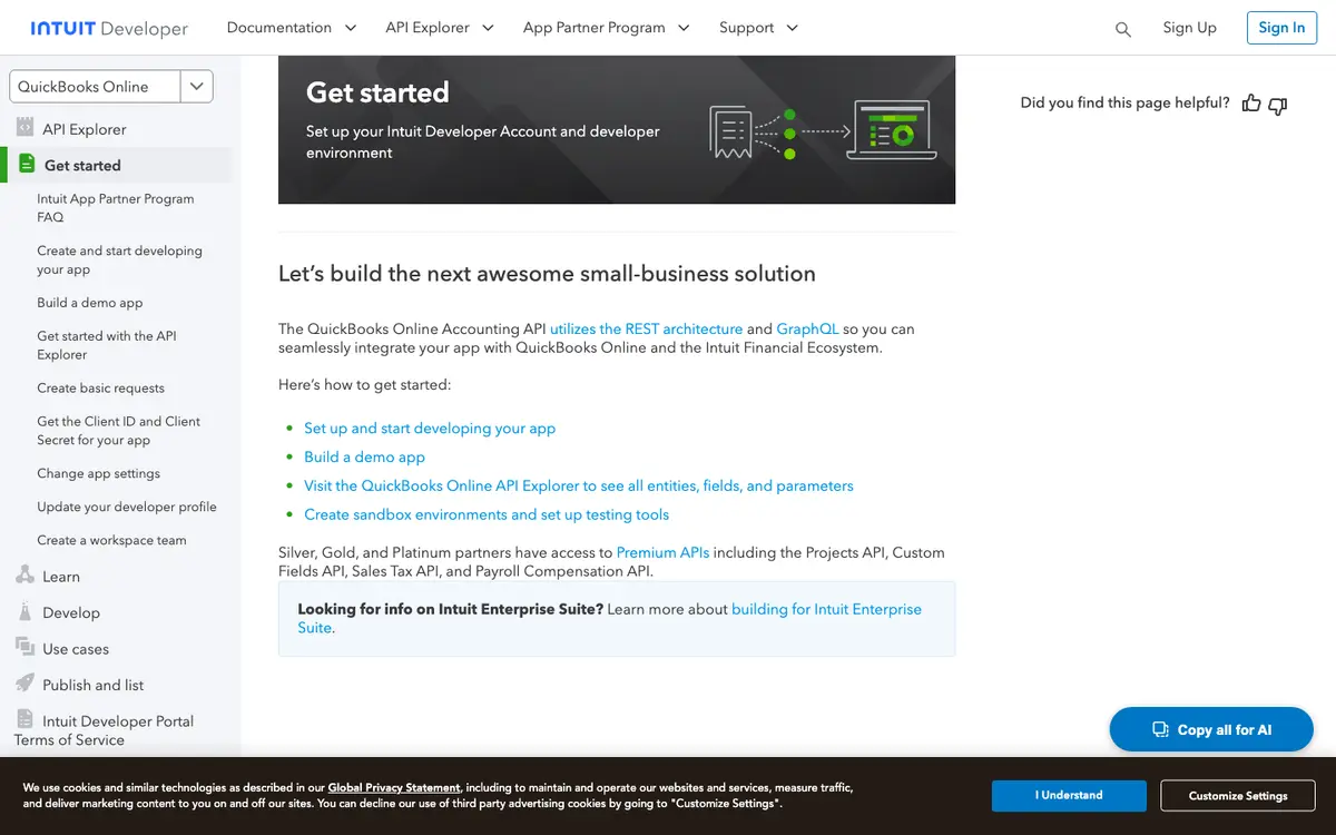 QuickBooks Online docs screenshot