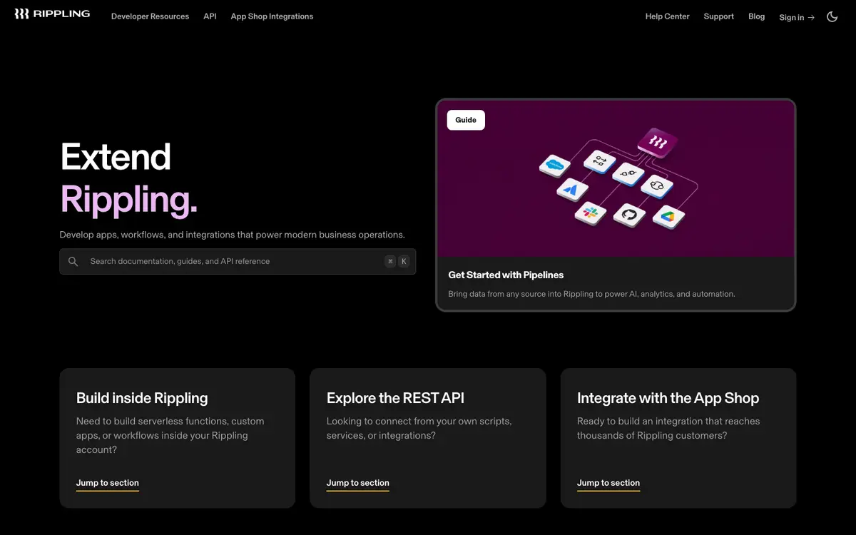 Rippling docs screenshot