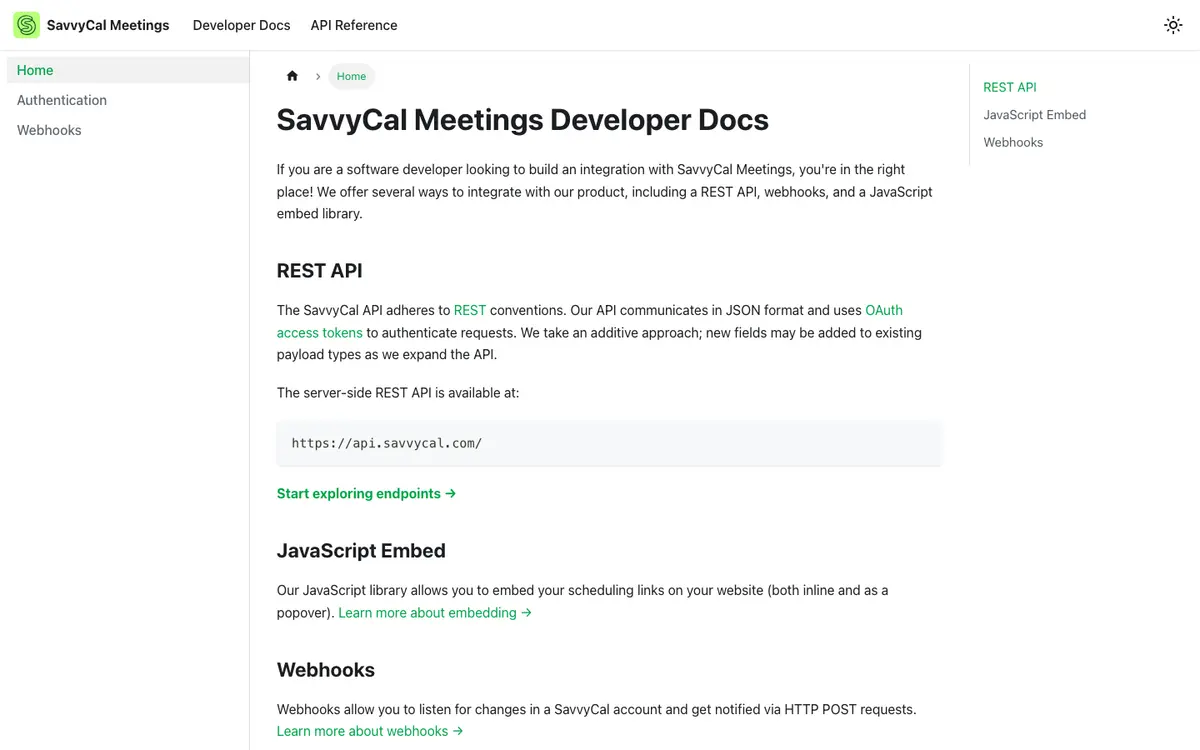 SavvyCal docs screenshot