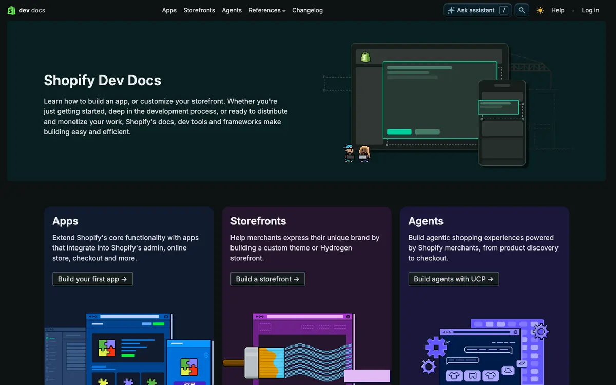 Shopify docs screenshot