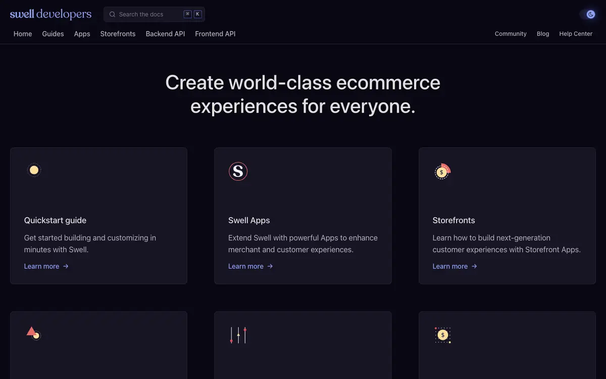 Swell docs screenshot