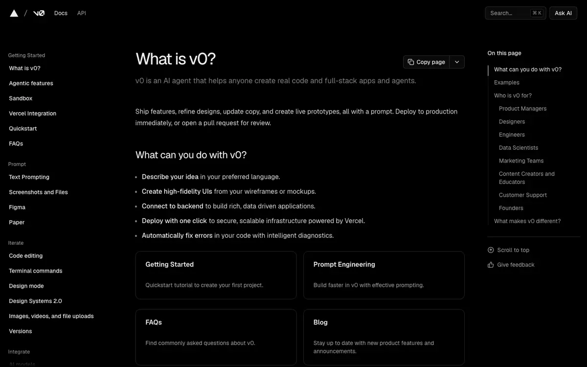 v0 docs screenshot